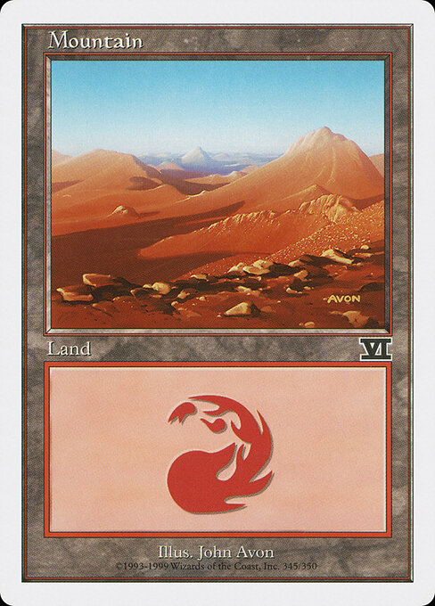 Mountain — Classic Sixth Edition #345, art by John Avon