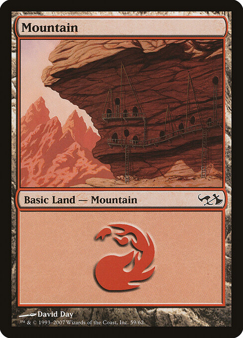 Mountain — Duel Decks: Elves vs. Goblins #59, art by David Day
