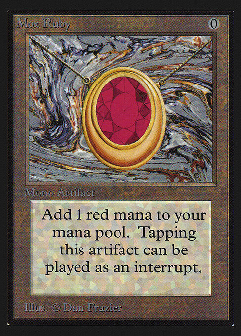 Mox Ruby — Collectors' Edition #265, art by Dan Frazier