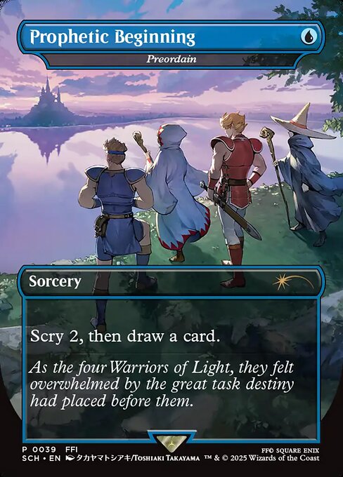 Preordain — Prophetic Beginning — Store Championships #39, art by Takayama Toshiaki