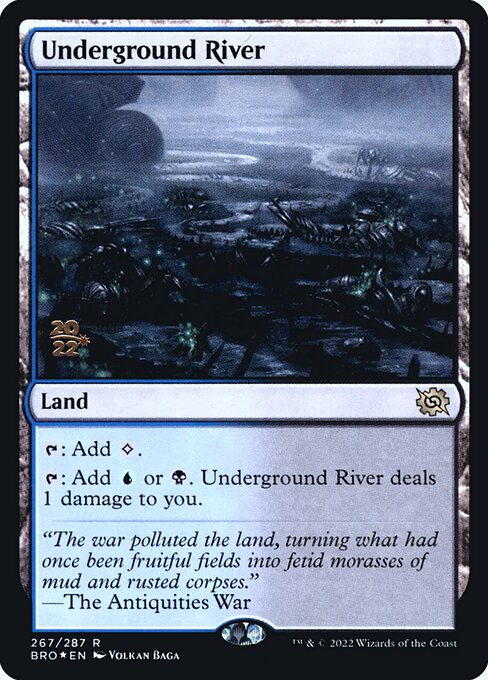 Underground River — The Brothers' War Promos #267s, art by Volkan Baǵa