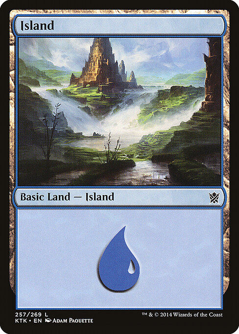 Island — Khans of Tarkir #257, art by Adam Paquette