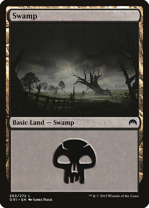 Swamp — Magic Origins #263, art by James Paick