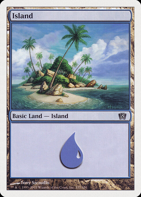 Island — Eighth Edition #337, art by Tony Szczudlo