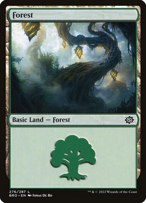 Forest — The Brothers' War #276, art by Jonas De Ro