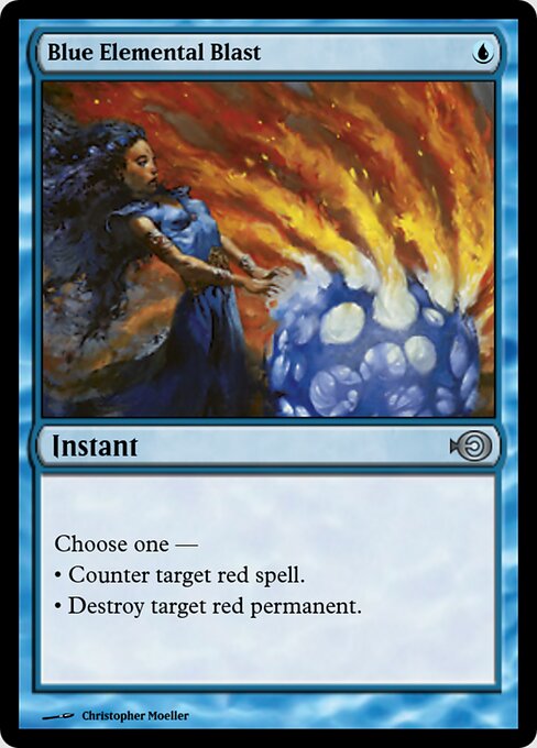 Blue Elemental Blast — Magic Online Promos #43606, art by Christopher Moeller