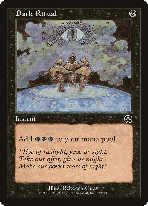 Dark Ritual — Mercadian Masques #129, art by Rebecca Guay