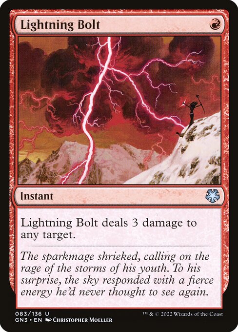 Lightning Bolt — Game Night: Free-for-All #83, art by Christopher Moeller