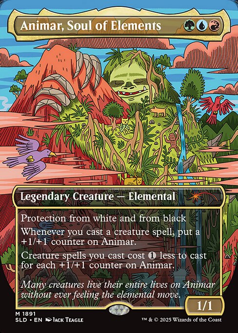 Animar, Soul of Elements — Secret Lair Drop #1891, art by Jack Teagle