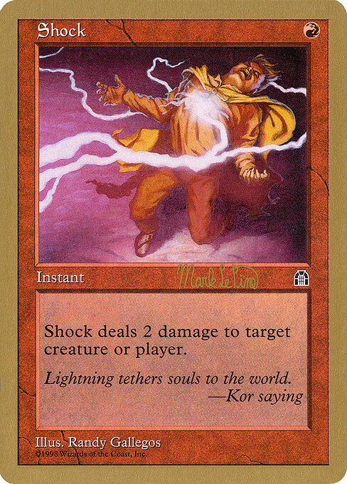 Shock — World Championship Decks 1999 #mlp98, art by Randy Gallegos