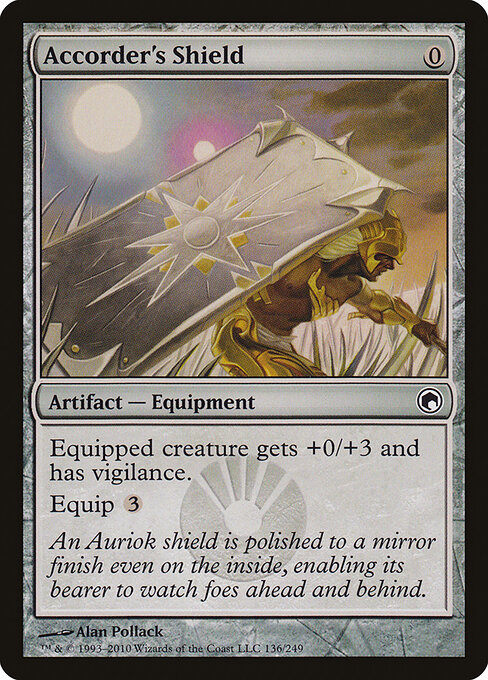 Accorder's Shield — Scars of Mirrodin #136, art by Alan Pollack