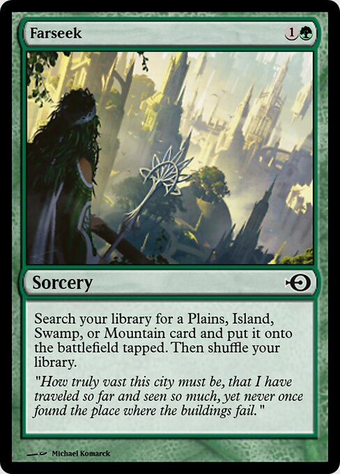 Farseek — Magic Online Promos #48005, art by Michael Komarck