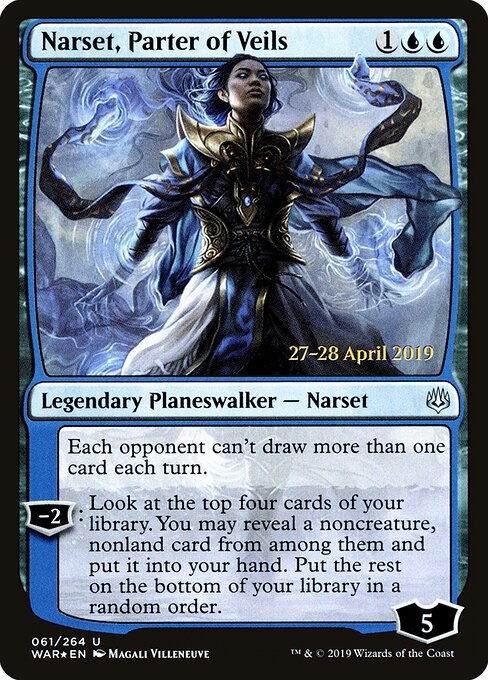 Narset, Parter of Veils — War of the Spark Promos #61s, art by Magali Villeneuve