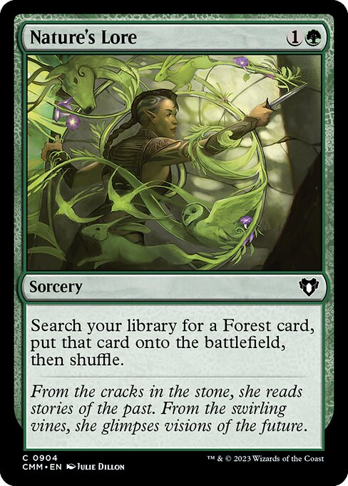 Nature's Lore — Commander Masters #904, art by Julie Dillon