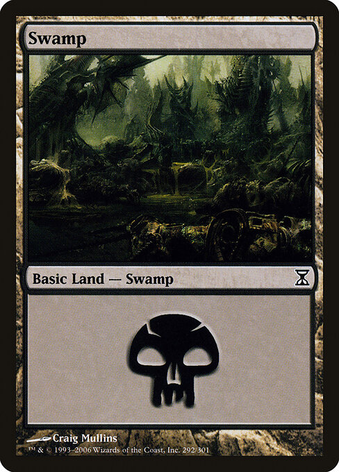 Swamp — Time Spiral #292, art by Craig Mullins
