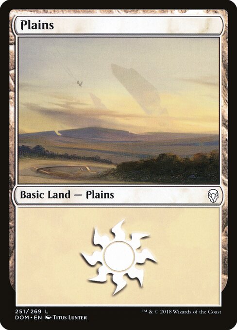 Plains — Dominaria #251, art by Titus Lunter