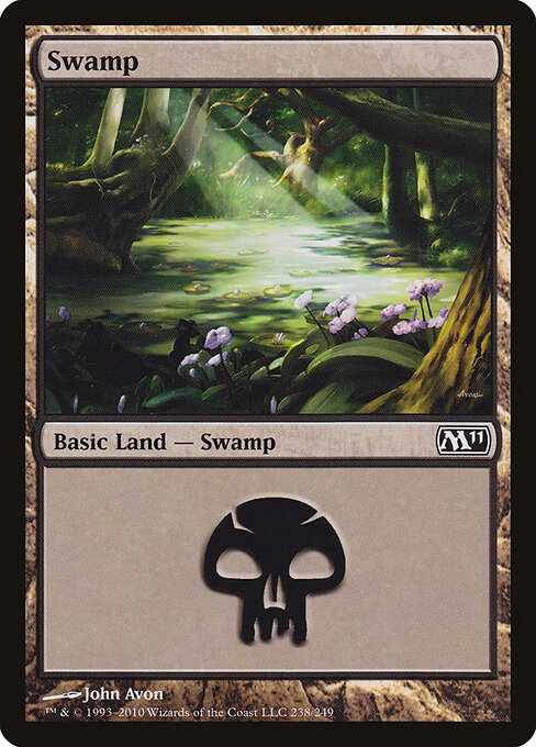 Swamp — Magic 2011 #238, art by John Avon