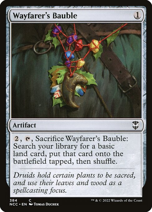 Wayfarer's Bauble — New Capenna Commander #384, art by Tomas Duchek