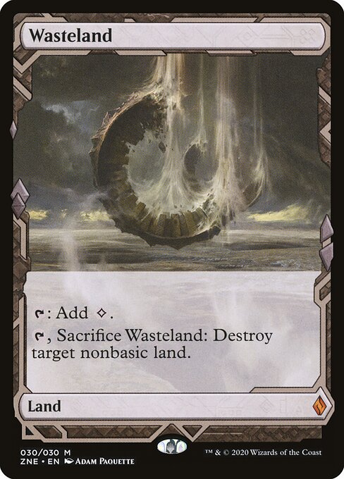 Wasteland — Zendikar Rising Expeditions #30, art by Adam Paquette