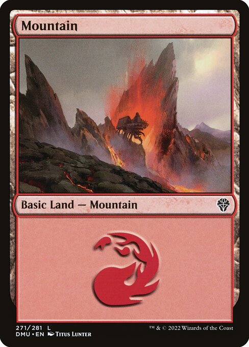 Mountain — Dominaria United #271, art by Titus Lunter