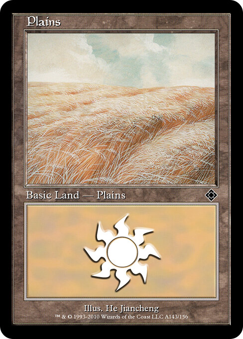 Plains — Magic Online Theme Decks #A143, art by He Jiancheng