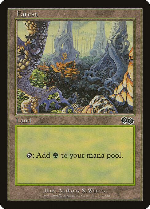 Forest — Urza's Saga #349, art by Anthony S. Waters