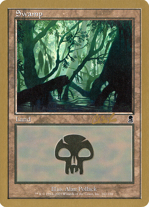 Swamp — World Championship Decks 2002 #cr342, art by Alan Pollack