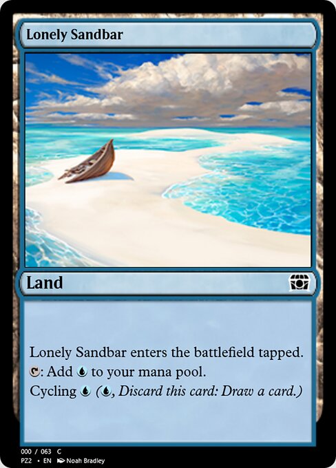 Lonely Sandbar — Treasure Chest #65863, art by Noah Bradley