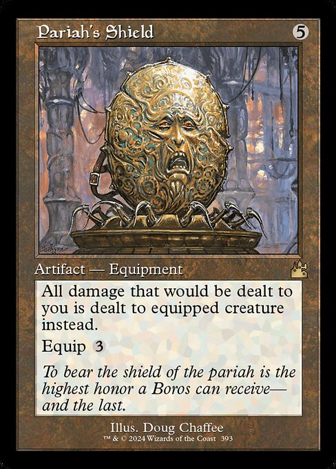 Pariah's Shield — Ravnica Remastered #393, art by Doug Chaffee