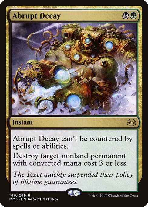 Abrupt Decay — Modern Masters 2017 #146, art by Svetlin Velinov