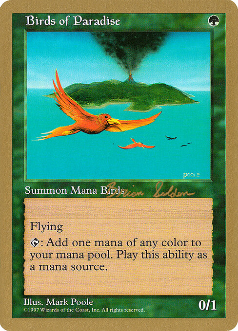 Birds of Paradise — World Championship Decks 1998 #bs280, art by Mark Poole