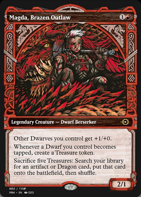 Magda, Brazen Outlaw — Magic Online Promos #88306, art by DZO