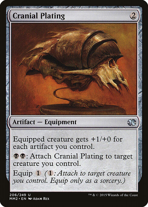 Cranial Plating — Modern Masters 2015 #206, art by Adam Rex