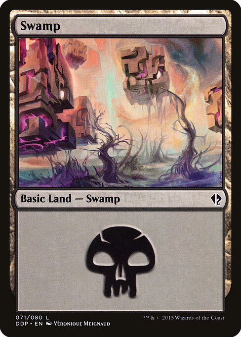 Swamp — Duel Decks: Zendikar vs. Eldrazi #71, art by Véronique Meignaud