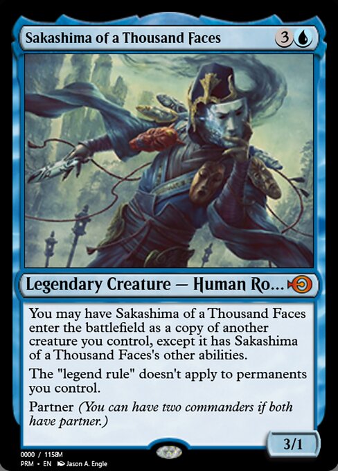 Sakashima of a Thousand Faces — Magic Online Promos #86236, art by Jason A. Engle