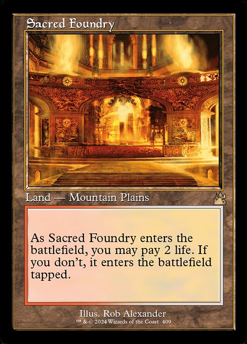 Sacred Foundry — Ravnica Remastered #409, art by Rob Alexander