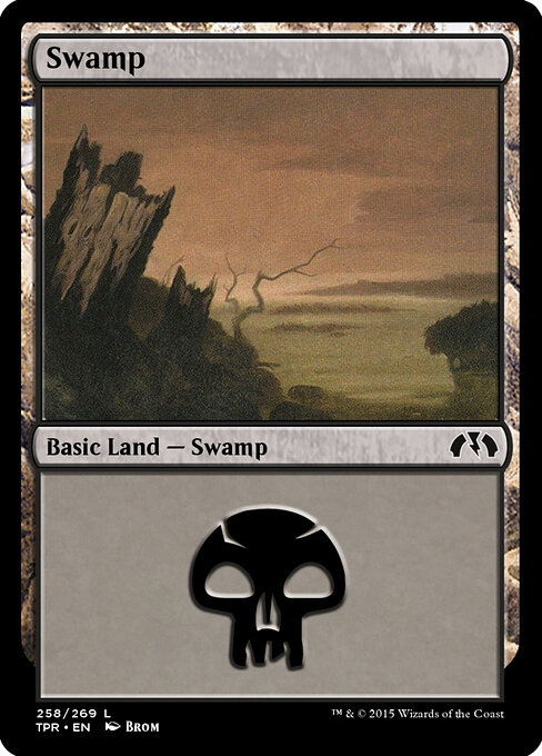 Swamp — Tempest Remastered #258, art by Brom
