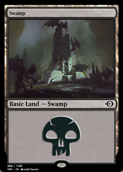 Swamp — Magic Online Promos #81890, art by Jedd Chevrier