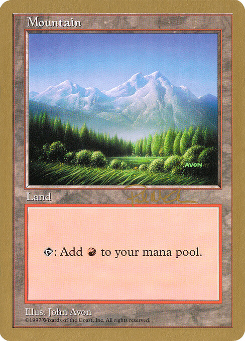 Mountain — World Championship Decks 1997 #pm443, art by John Avon