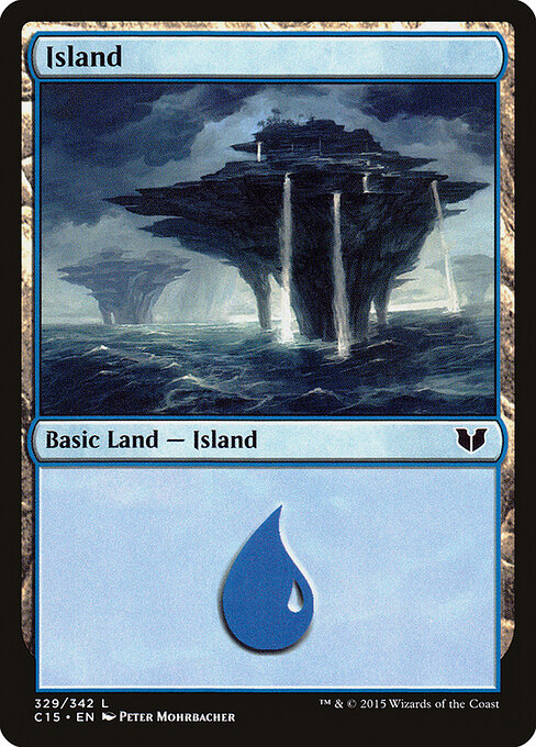 Island — Commander 2015 #329, art by Peter Mohrbacher