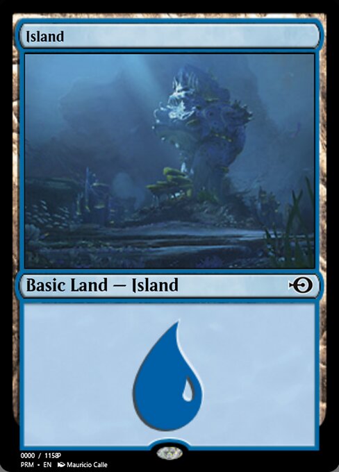 Island — Magic Online Promos #81882, art by Mauricio Calle