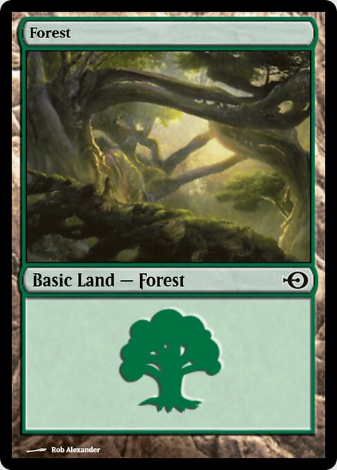 Forest — Magic Online Promos #40050, art by Rob Alexander