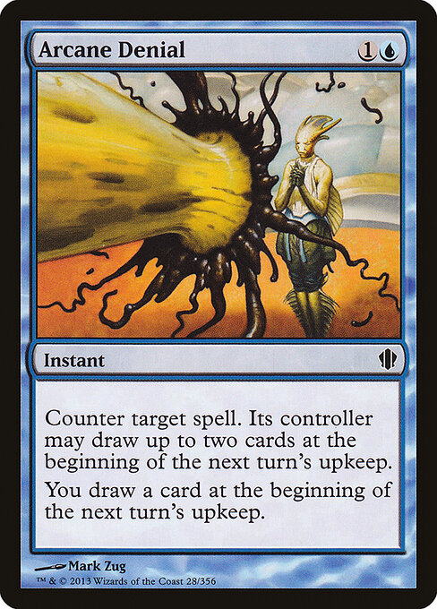 Arcane Denial — Commander 2013 #28, art by Mark Zug
