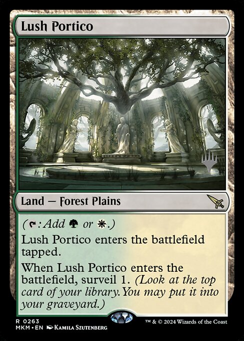Lush Portico — Murders at Karlov Manor Promos #263p, art by Kamila Szutenberg