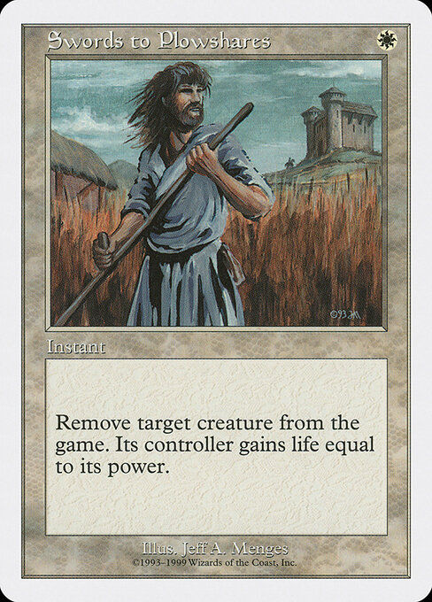 Swords to Plowshares — Battle Royale Box Set #84, art by Jeff A. Menges