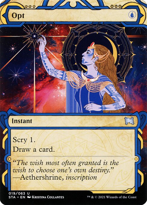 Opt — Strixhaven Mystical Archive #19, art by Kristina Collantes