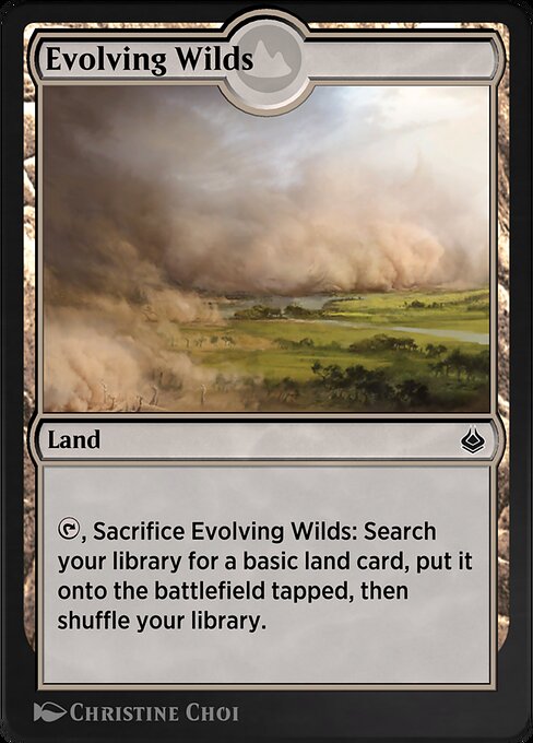 Evolving Wilds — Amonkhet Remastered #292, art by Christine Choi