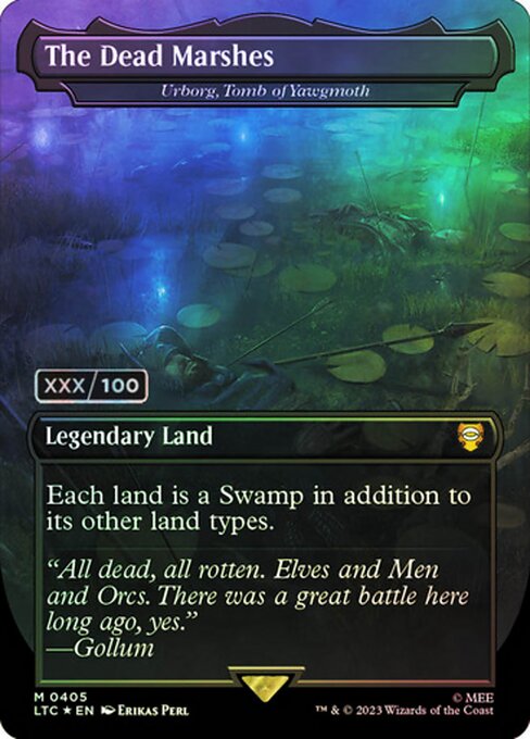 Urborg, Tomb of Yawgmoth — The Dead Marshes — Tales of Middle-earth Commander #405z, art by Erikas Perl