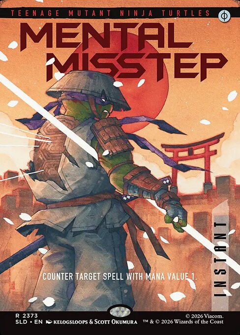 Mental Misstep — Secret Lair Drop #2373, art by Kelogsloops & Scott Okumura