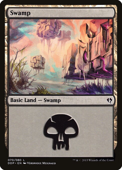 Swamp — Duel Decks: Zendikar vs. Eldrazi #70, art by Véronique Meignaud